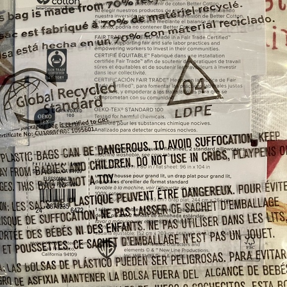 Pottery Barn Teen Elf  Queen cotton Sheet Set Bedding Christmas Trees NWT - Picture 7 of 8